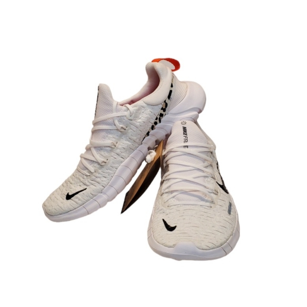 New Nike Free Run 5.0 Leopardo White Running Shoes Women size 8.5 DZ5217-100 - Picture 8 of 12
